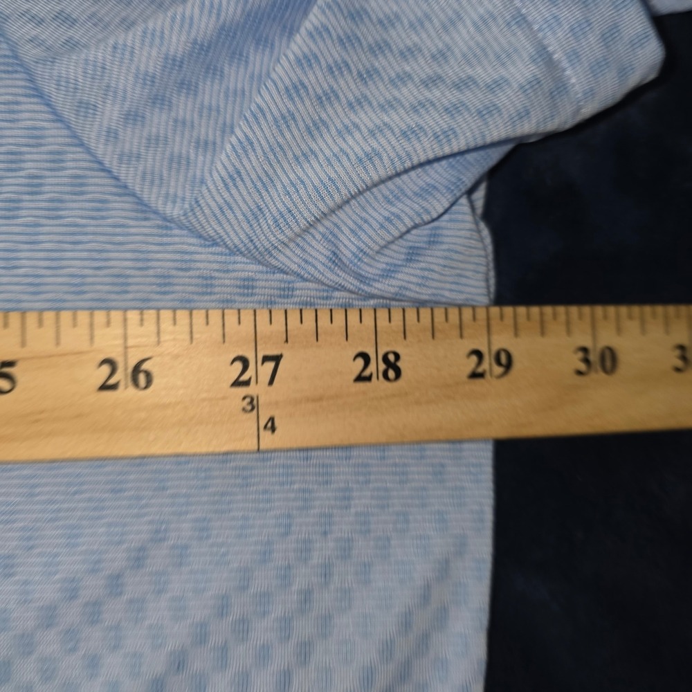 Nike Dri-FIT Polo Shirt Mens 3XL Blue Textured Golf Performance Top - Picture 16 of 16